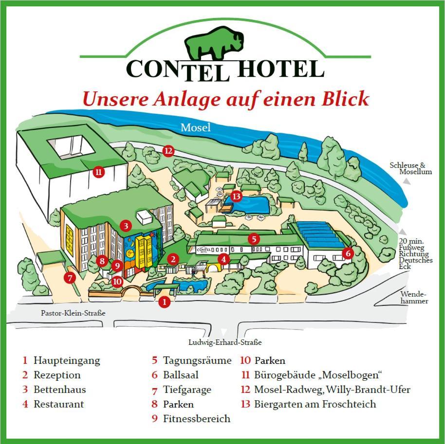 Contel Hotel Koblenc Exteriér fotografie
